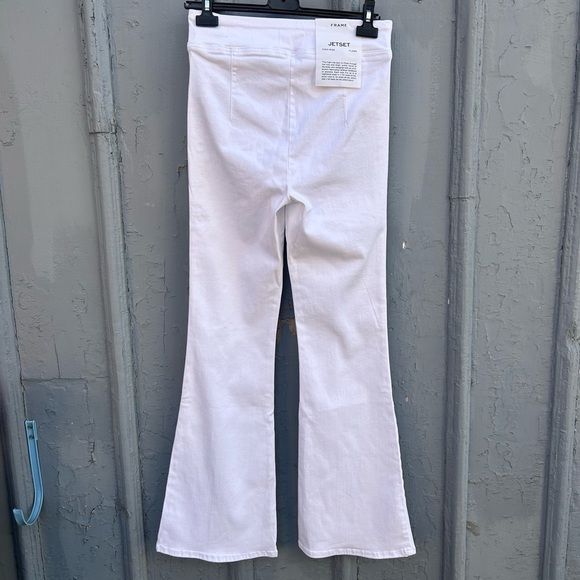 Frame White Jet Set Flare, BNWT, size 2 (Waist 30-34) - Picture 7 of 15